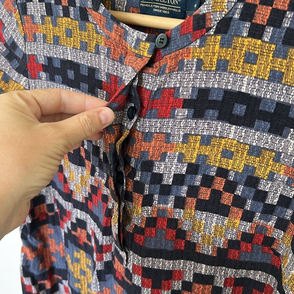 Pendleton Woolen Mills Multicolor Geometric Patte… - image 3